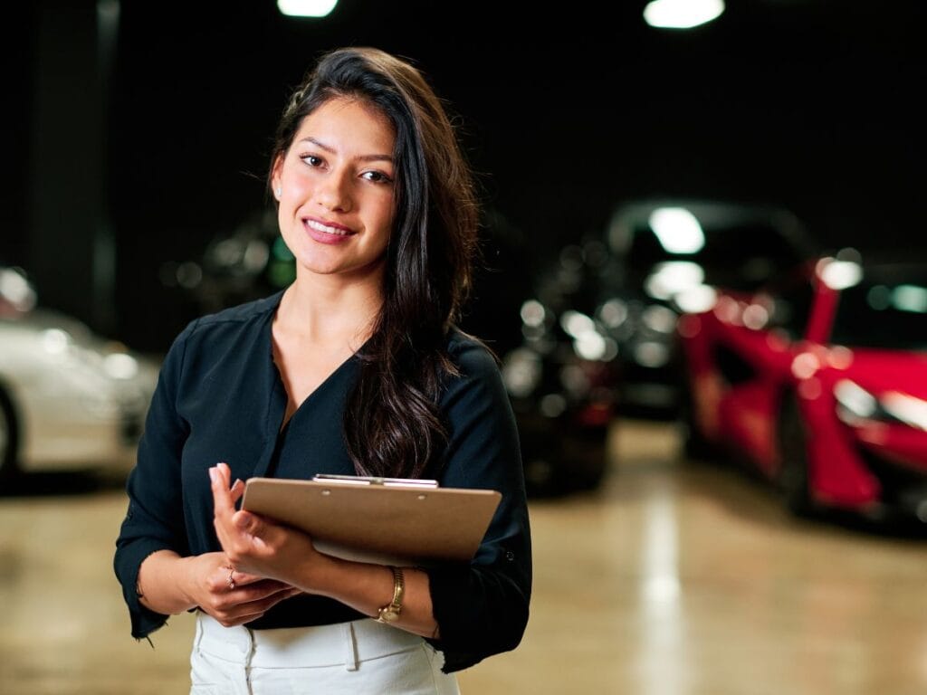 Empowering Success: 6 Things to Know when Working with A Special Finance Auto Leads Program 1 picture of an auto sales agent working on a special finance auto leads program
